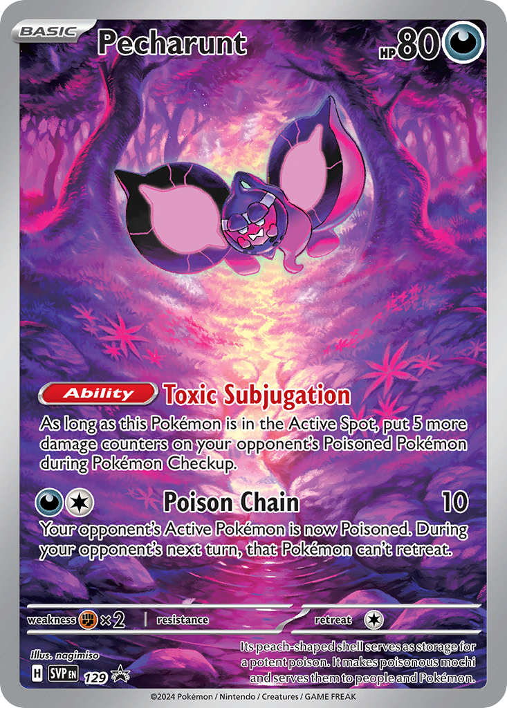 Pecharunt 129/102 Scarlet & Violet Black Star Promos