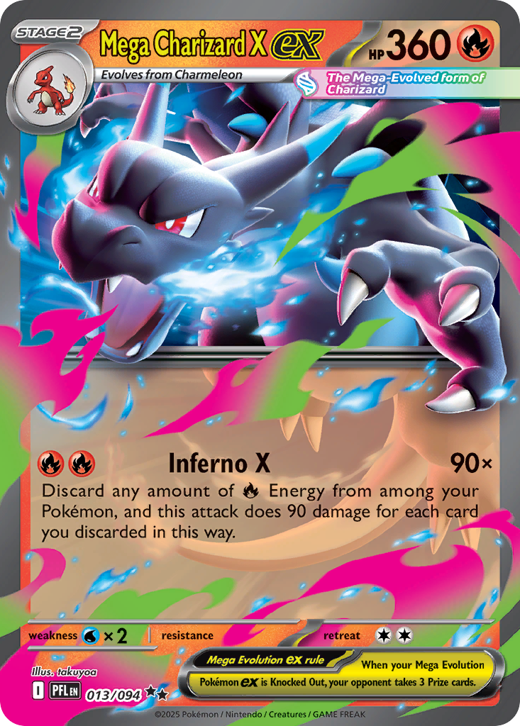 Mega Charizard X ex 13/94 Phantasmal Flames
