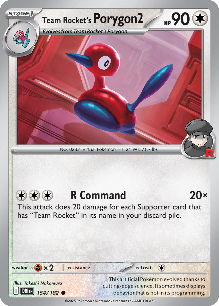 Team Rocket's Porygon2 154/182 Destined Rivals