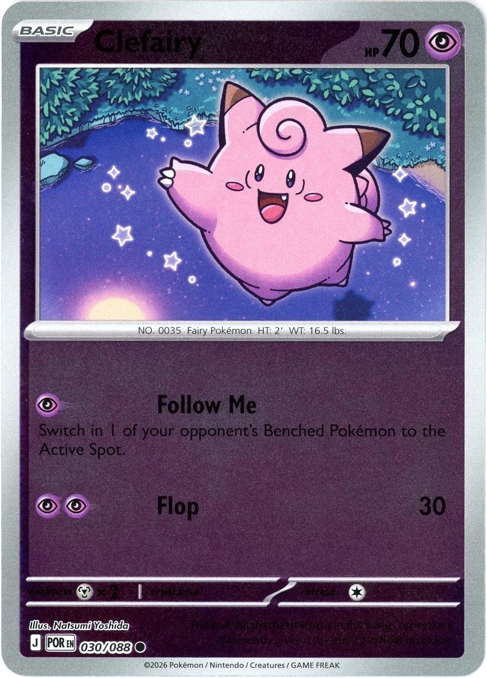 Clefairy 30/88 Perfect Order