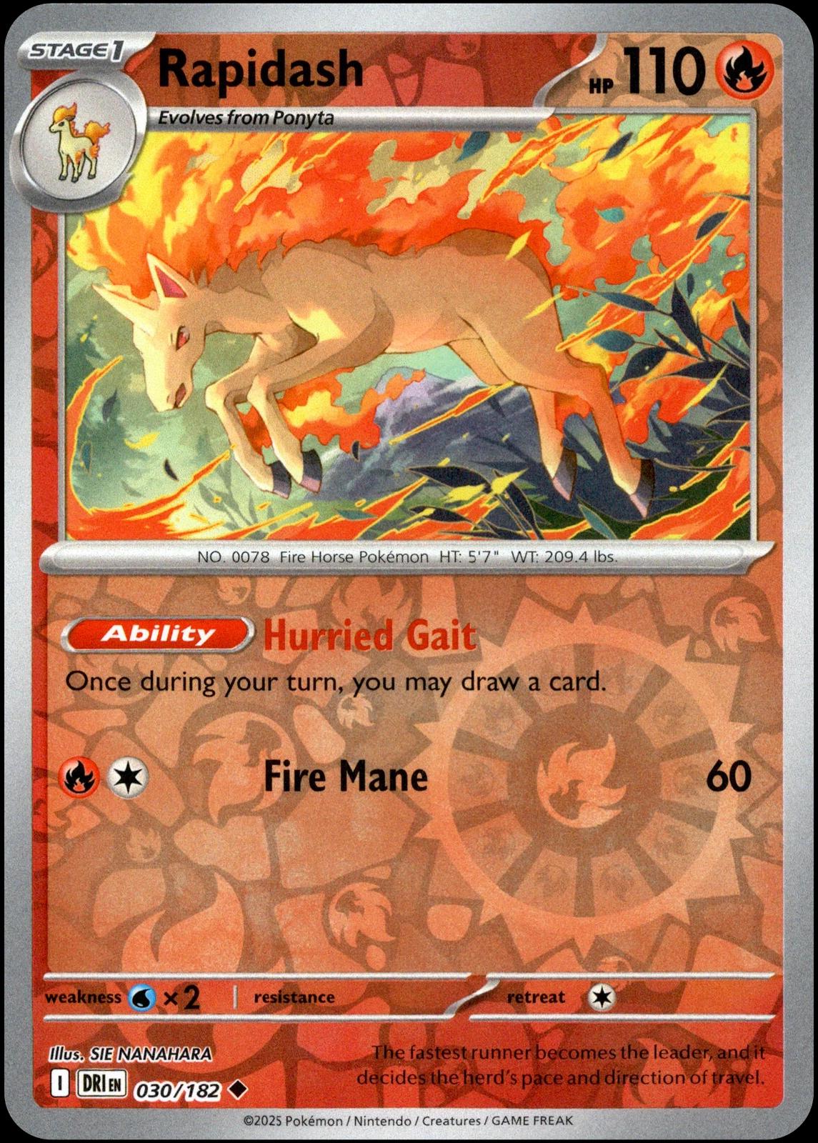 Rapidash 30/182 Destined Rivals