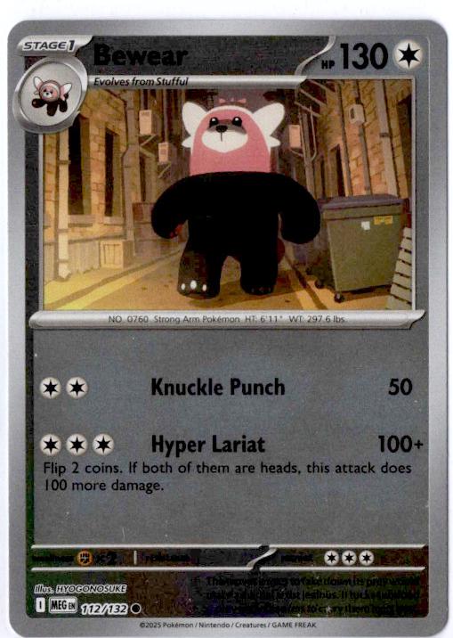Bewear 112/132 Mega Evolution