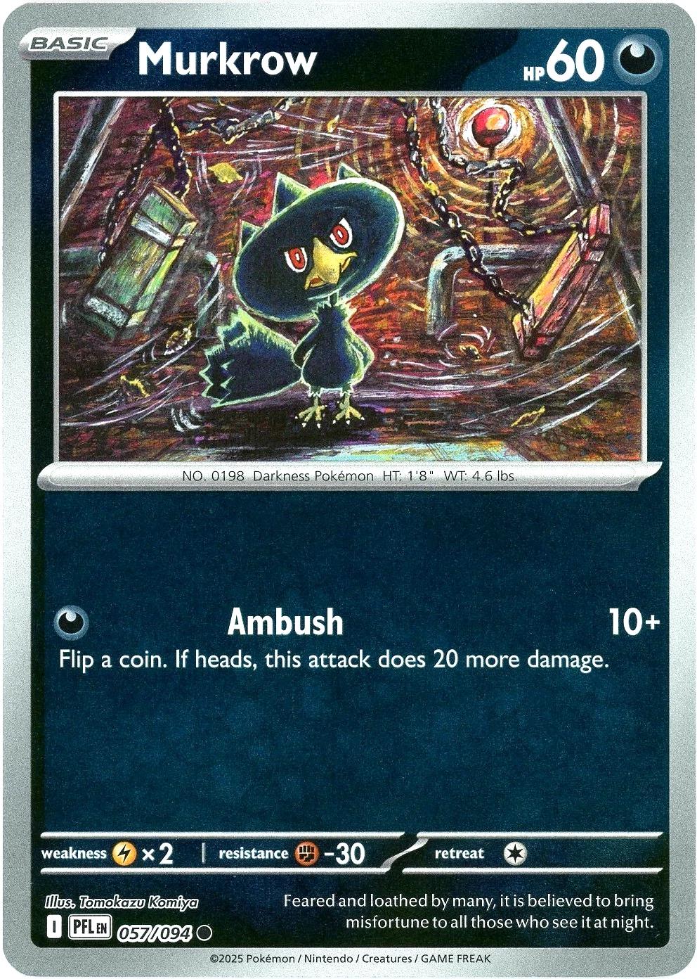Murkrow 57/94 Phantasmal Flames