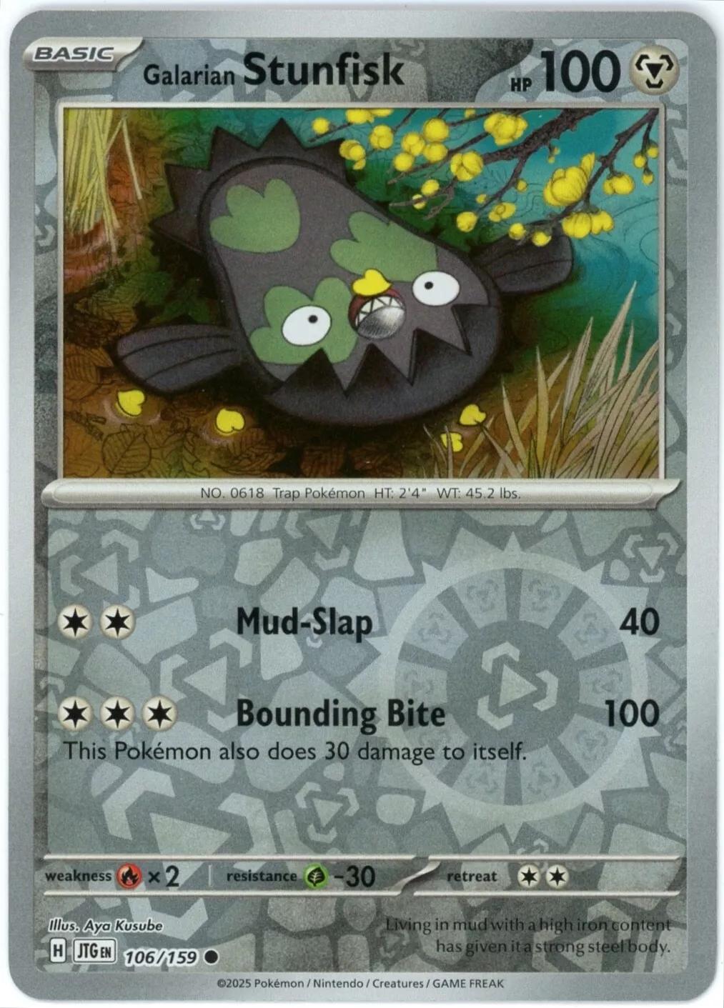 Galarian Stunfisk 106/159 Journey Together