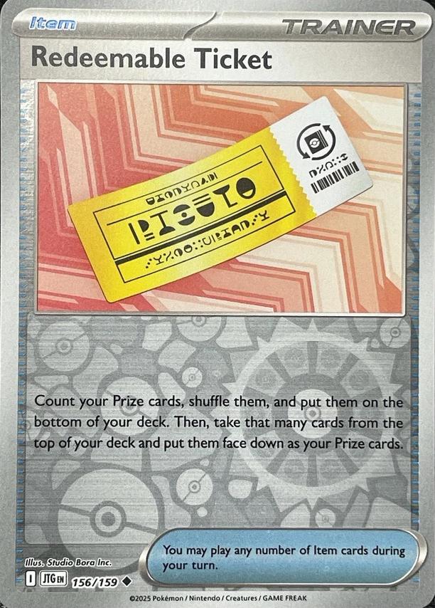 Redeemable Ticket 156/159 Journey Together