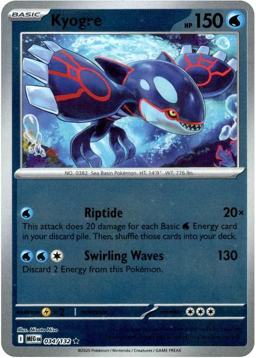 Kyogre 34/132 Mega Evolution
