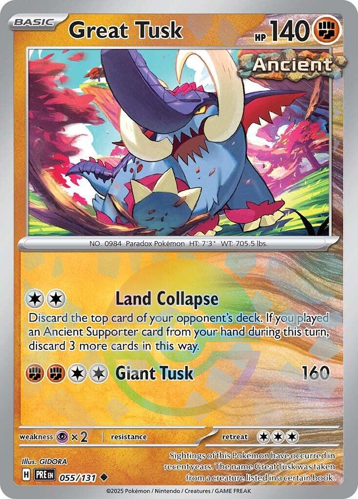 Great Tusk 55/131 Prismatic Evolutions