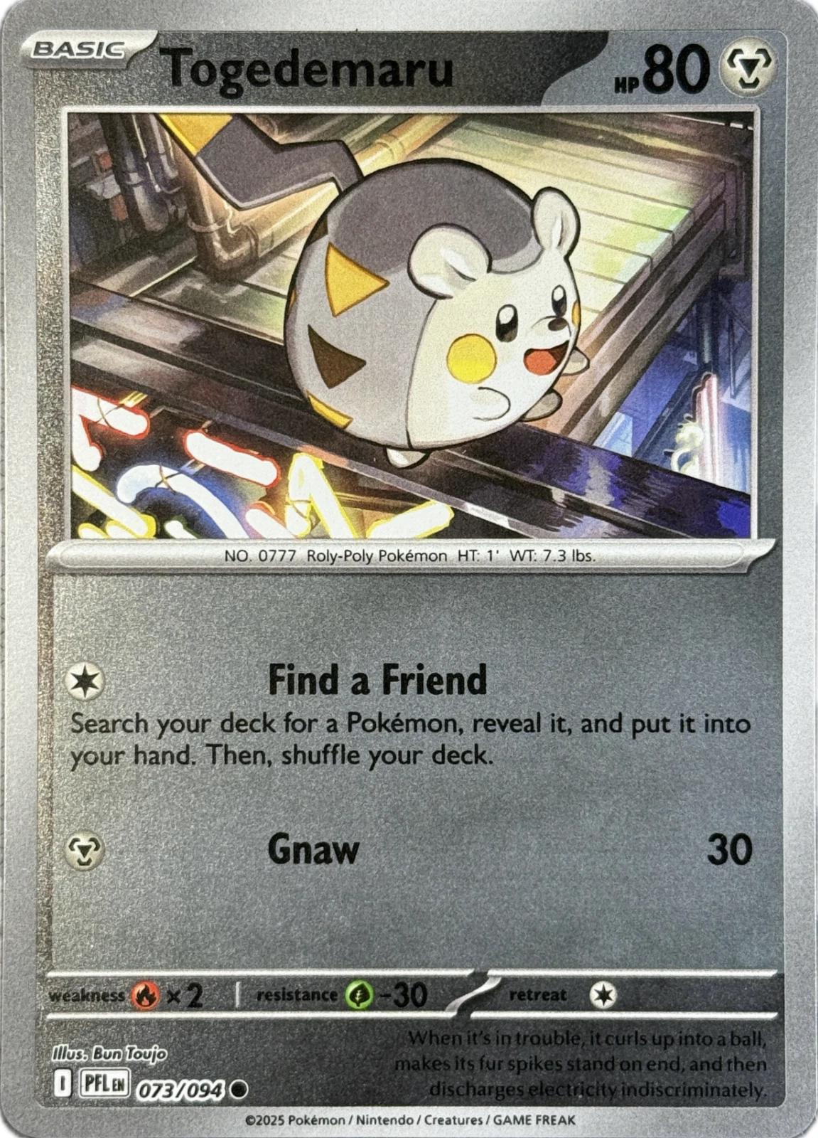 Togedemaru 73/94 Phantasmal Flames