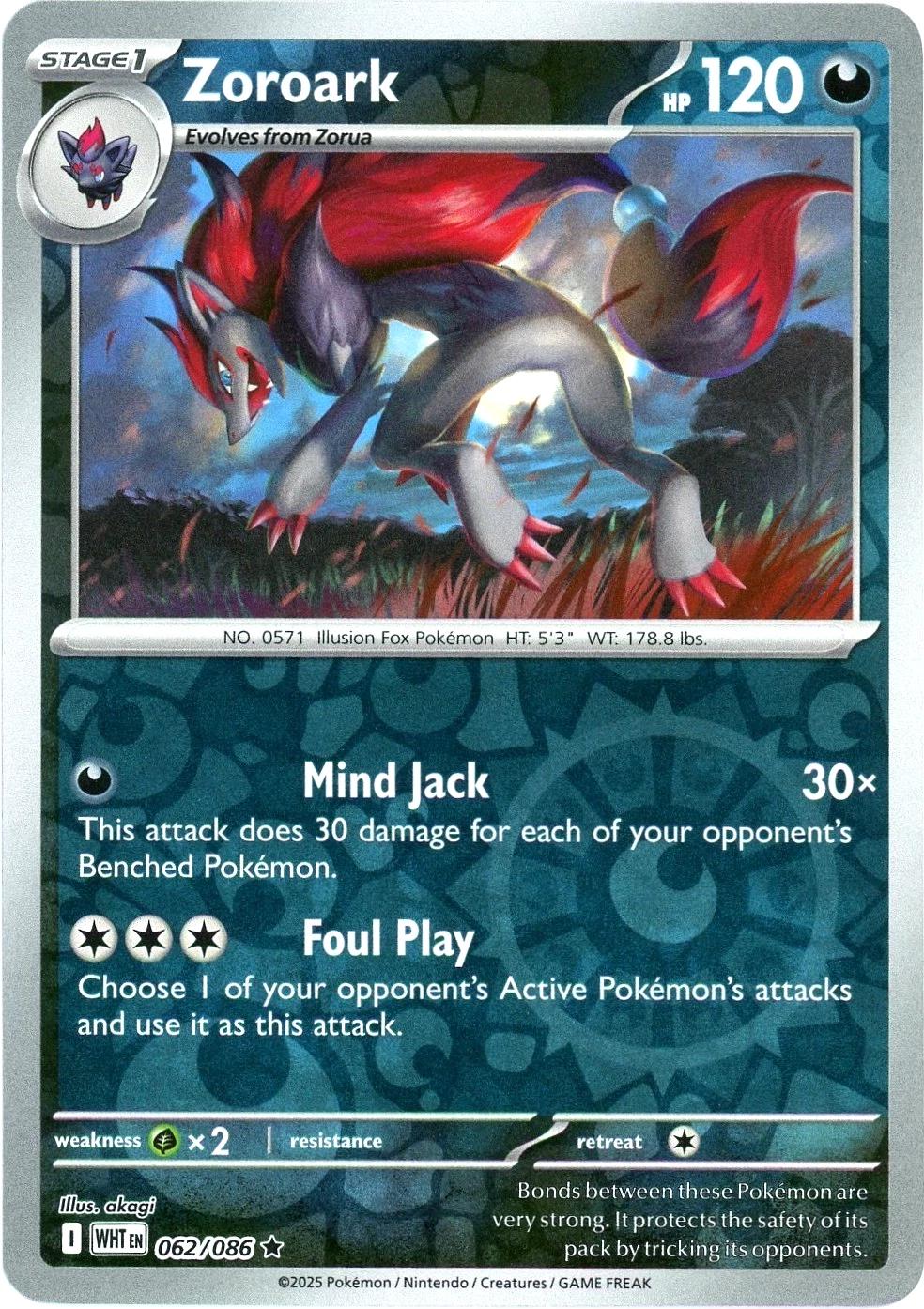 Zoroark 62/86 White Flare