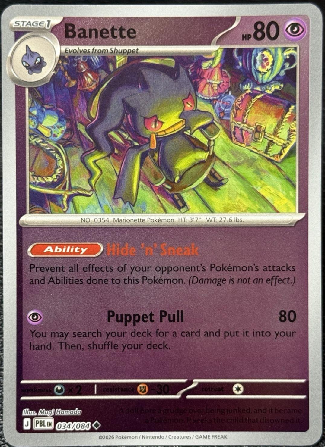 Banette 34/84 Pitch Black