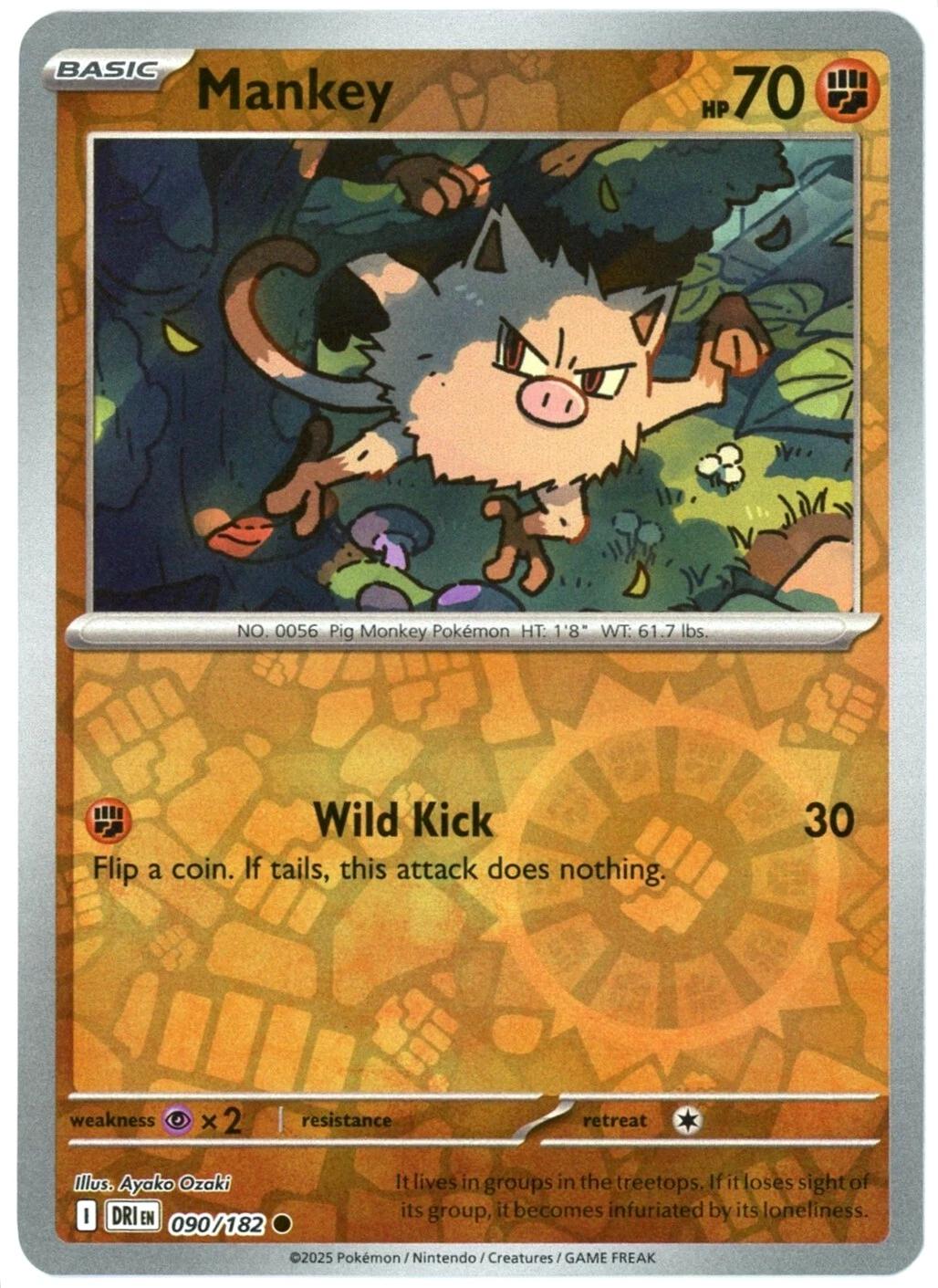 Mankey 90/182 Destined Rivals