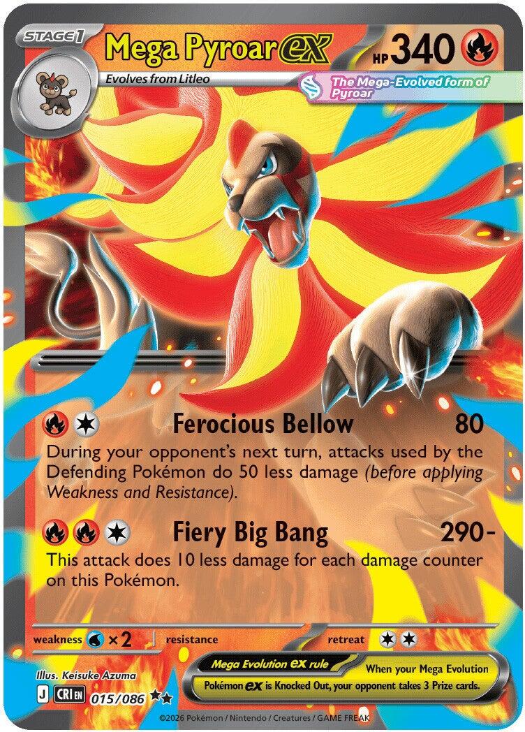 Mega Pyroar ex 15/86 Chaos Rising