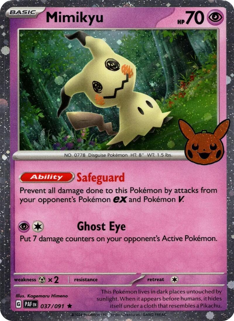Mimikyu 37/91 Paldean Fates