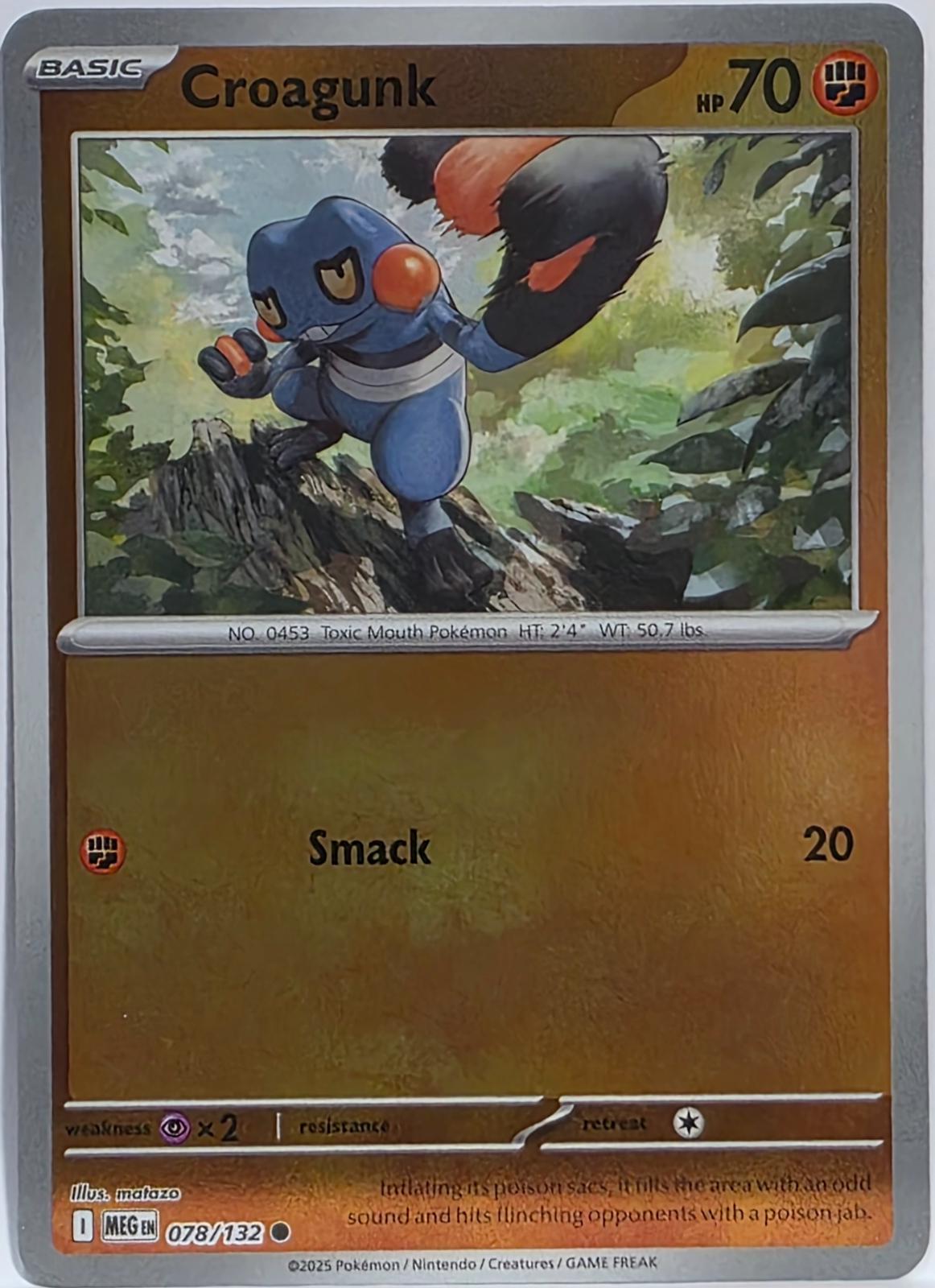 Croagunk 78/132 Mega Evolution