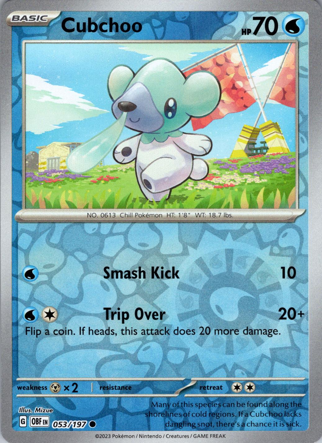 Cubchoo 53/197 Obsidian Flames