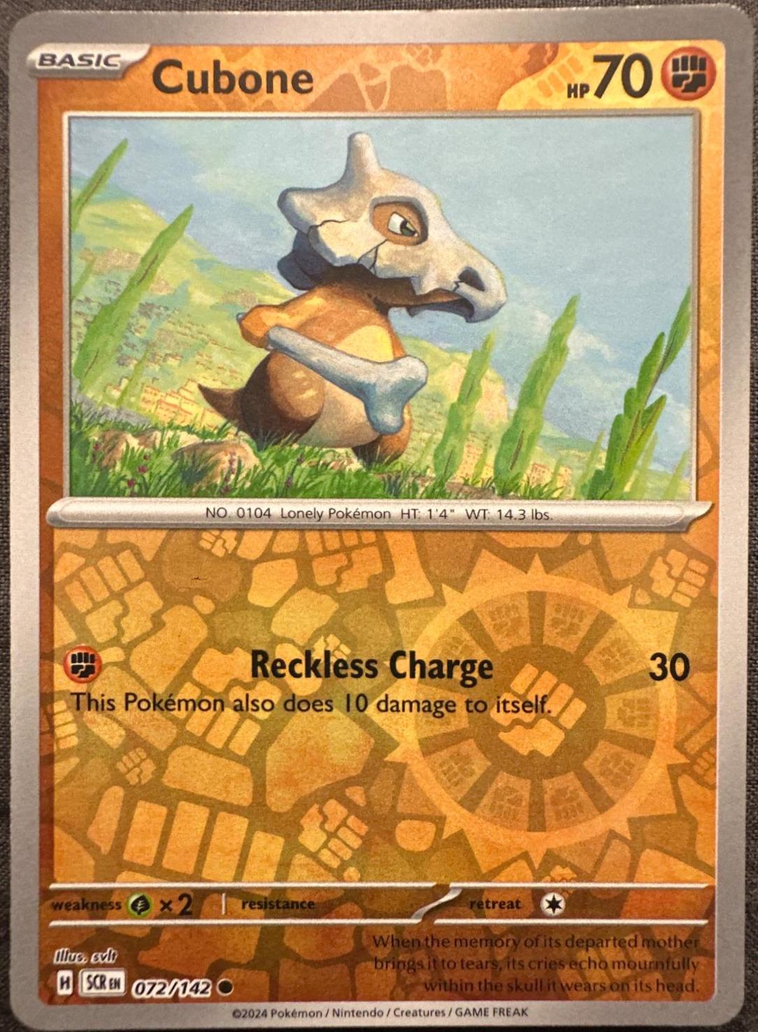 Cubone 72/142 Stellar Crown