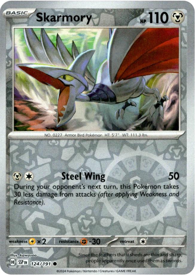 Skarmory 124/191 Surging Sparks