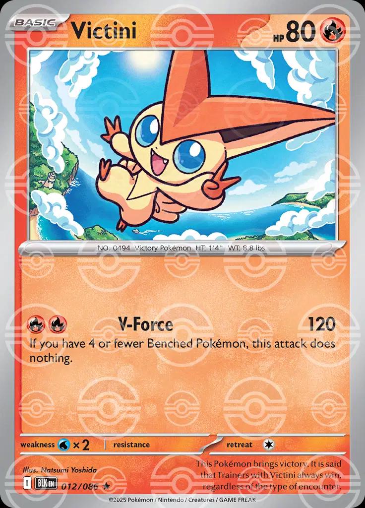 Victini 12/86 Black Bolt