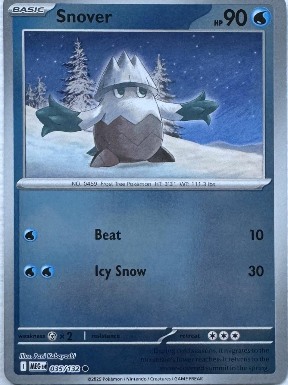 Snover 35/132 Mega Evolution