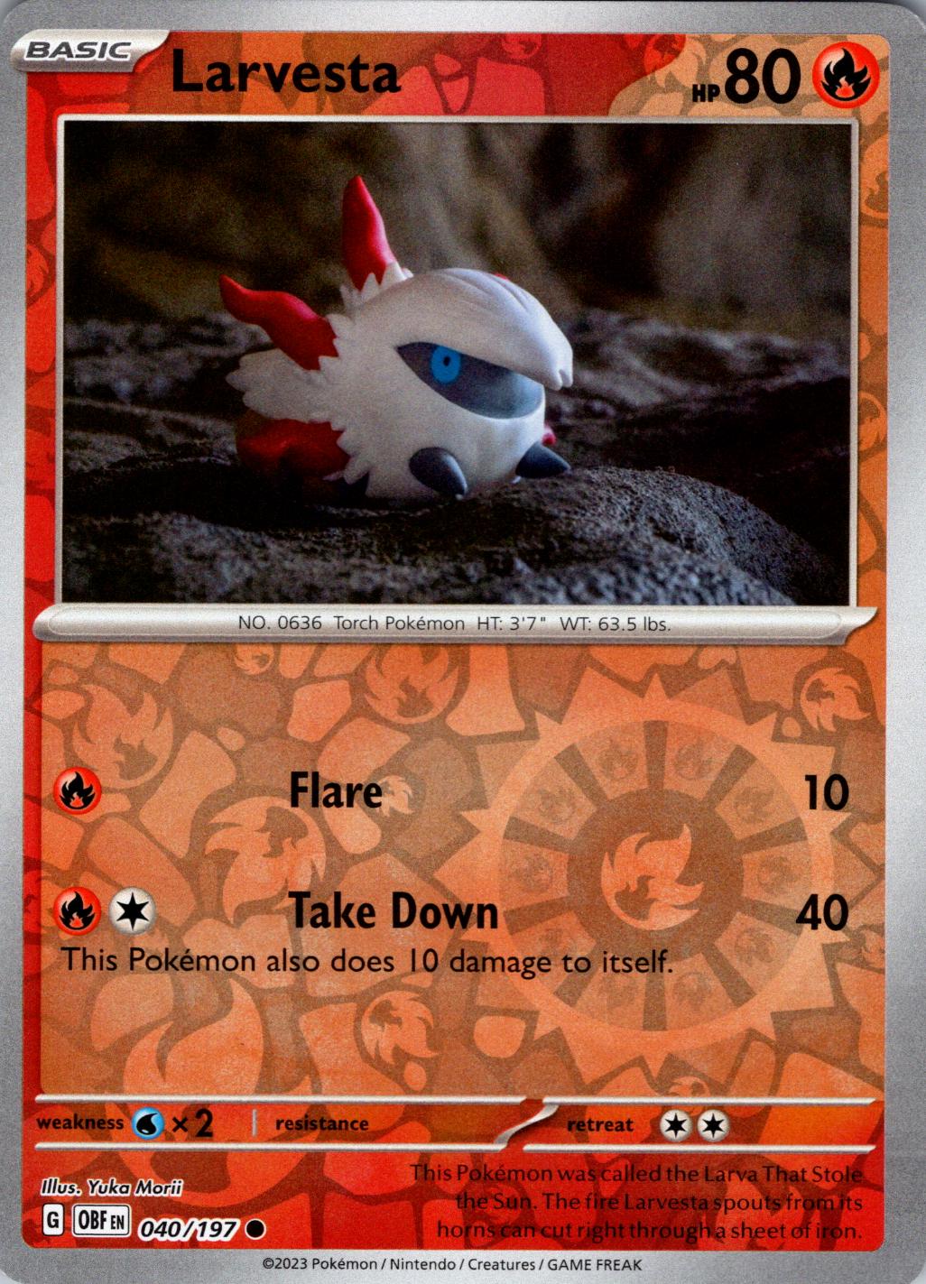 Larvesta 40/197 Obsidian Flames