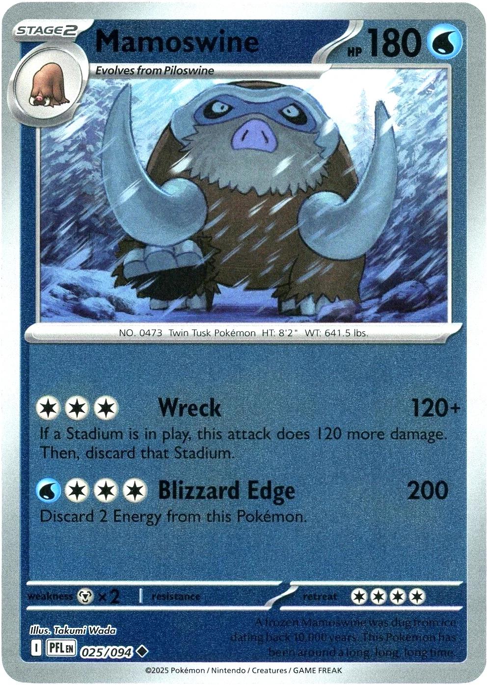 Mamoswine 25/94 Phantasmal Flames