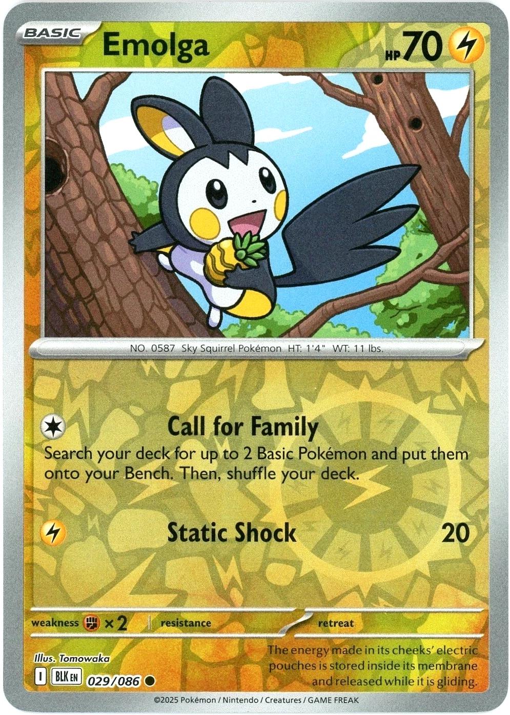 Emolga 29/86 Black Bolt