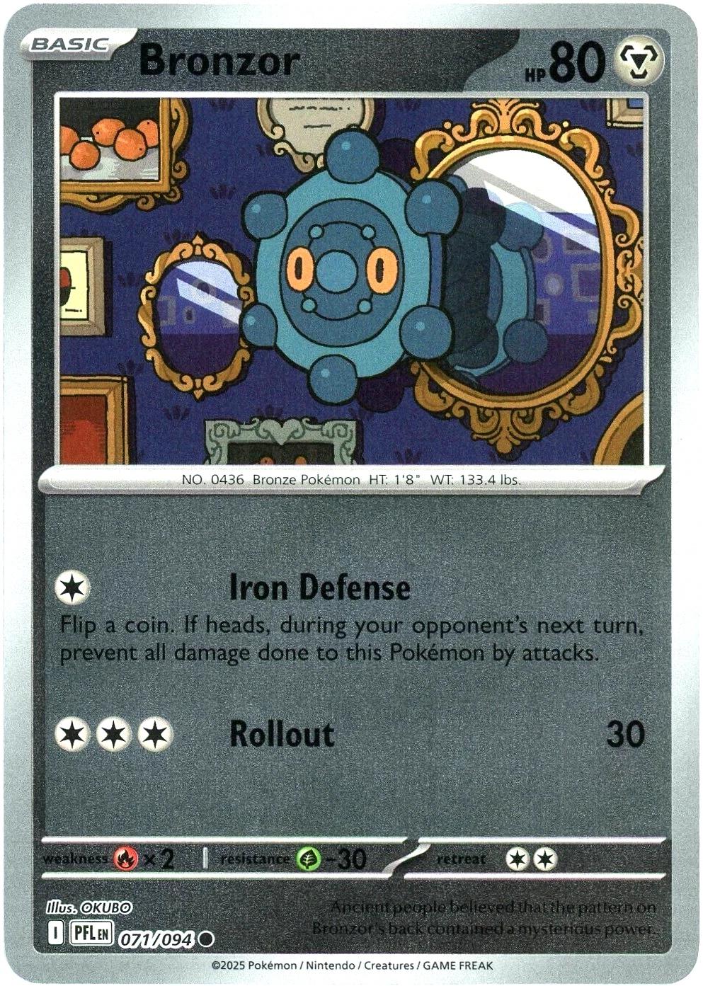 Bronzor 71/94 Phantasmal Flames