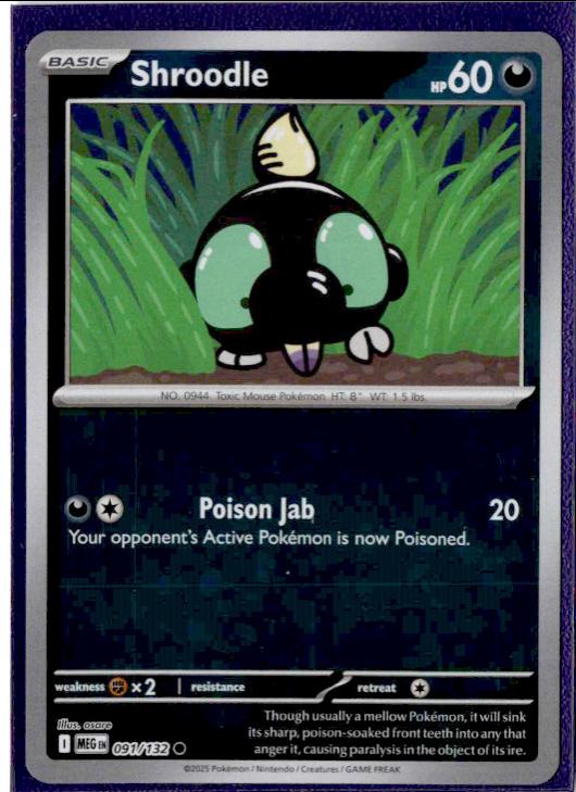Shroodle 91/132 Mega Evolution