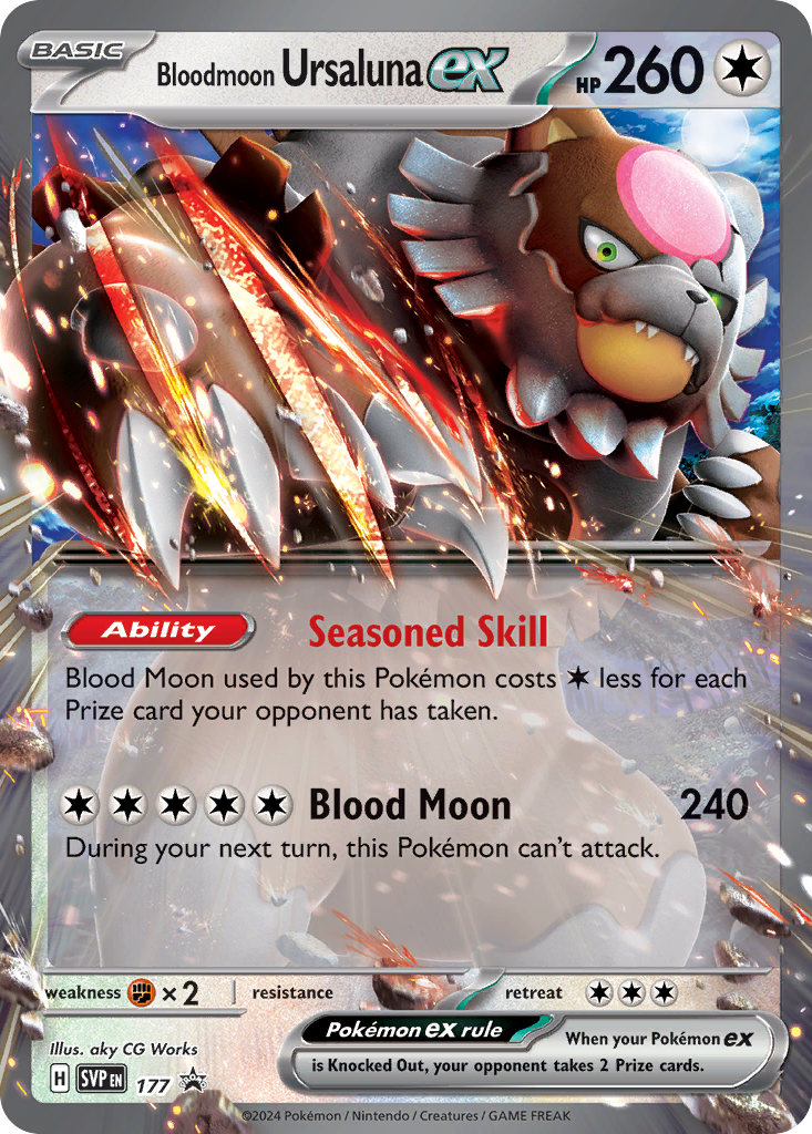 Bloodmoon Ursaluna ex 177/150 Scarlet & Violet Black Star Promos