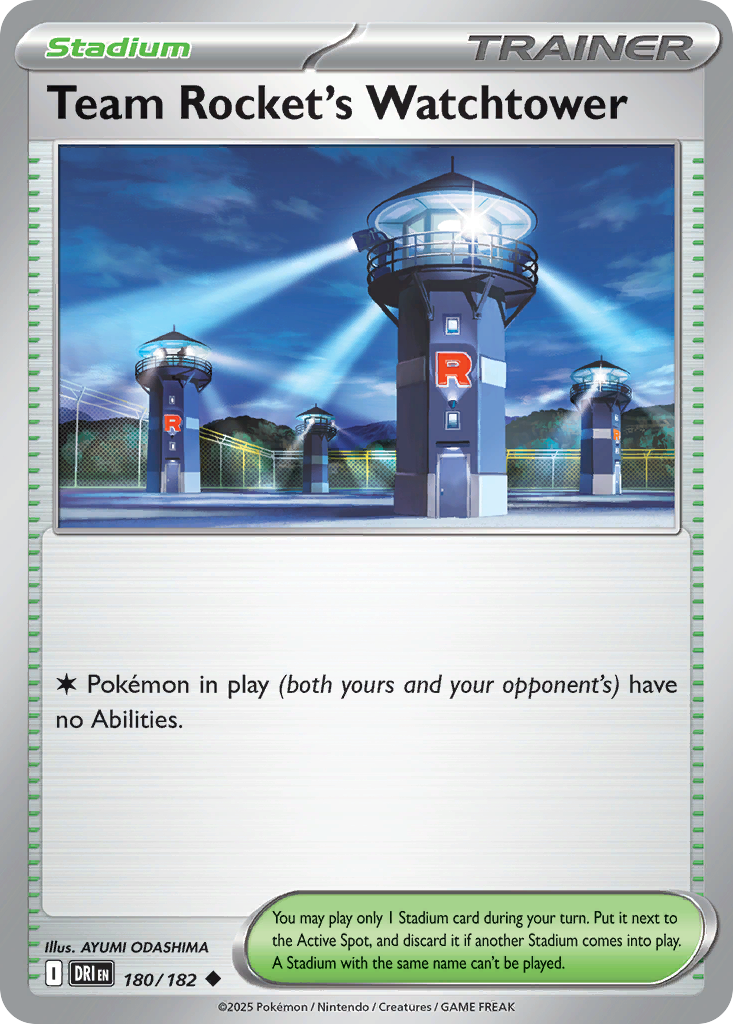 Team Rocket's Watchtower 180/182 Destined Rivals