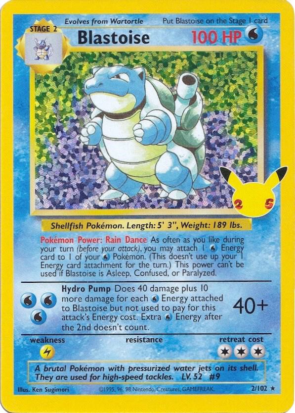 Blastoise - Celebrations 002/102 Base