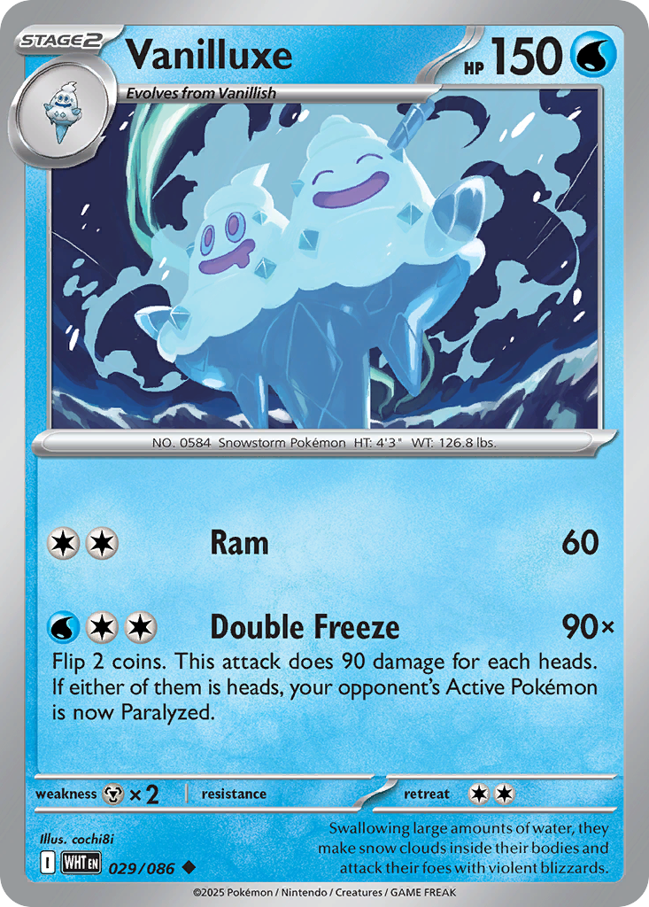 Vanilluxe 29/86 White Flare