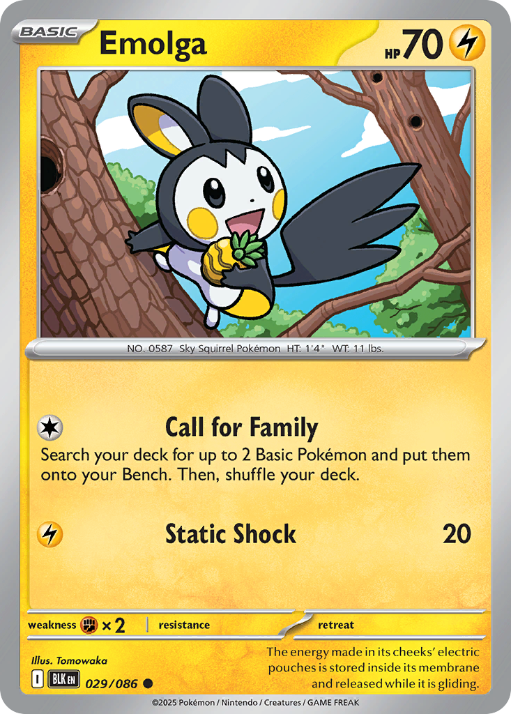 Emolga 29/86 Black Bolt