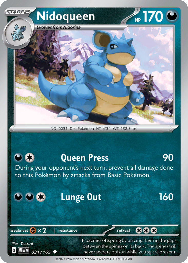 Nidoqueen 31/165 151