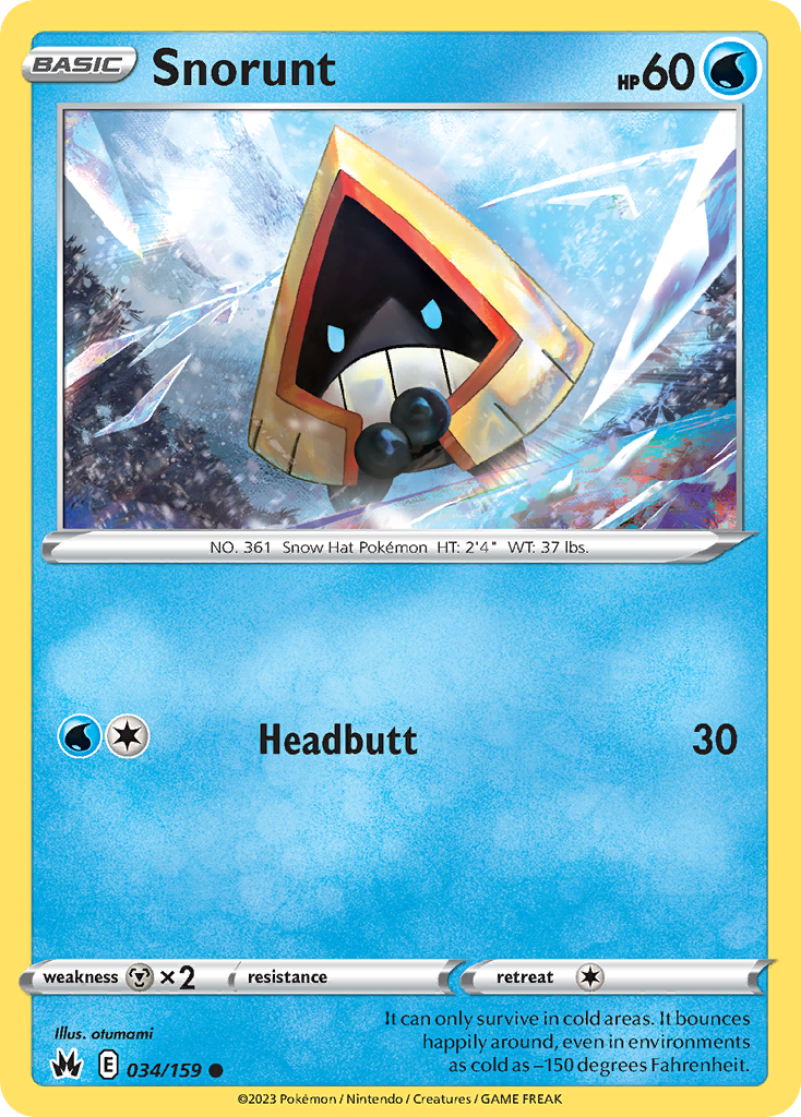 Snorunt 34/159 Crown Zenith