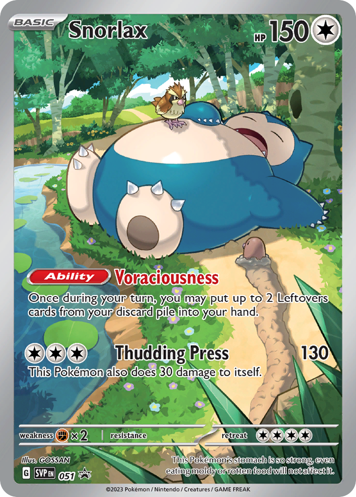 Snorlax 51/102 Scarlet & Violet Black Star Promos