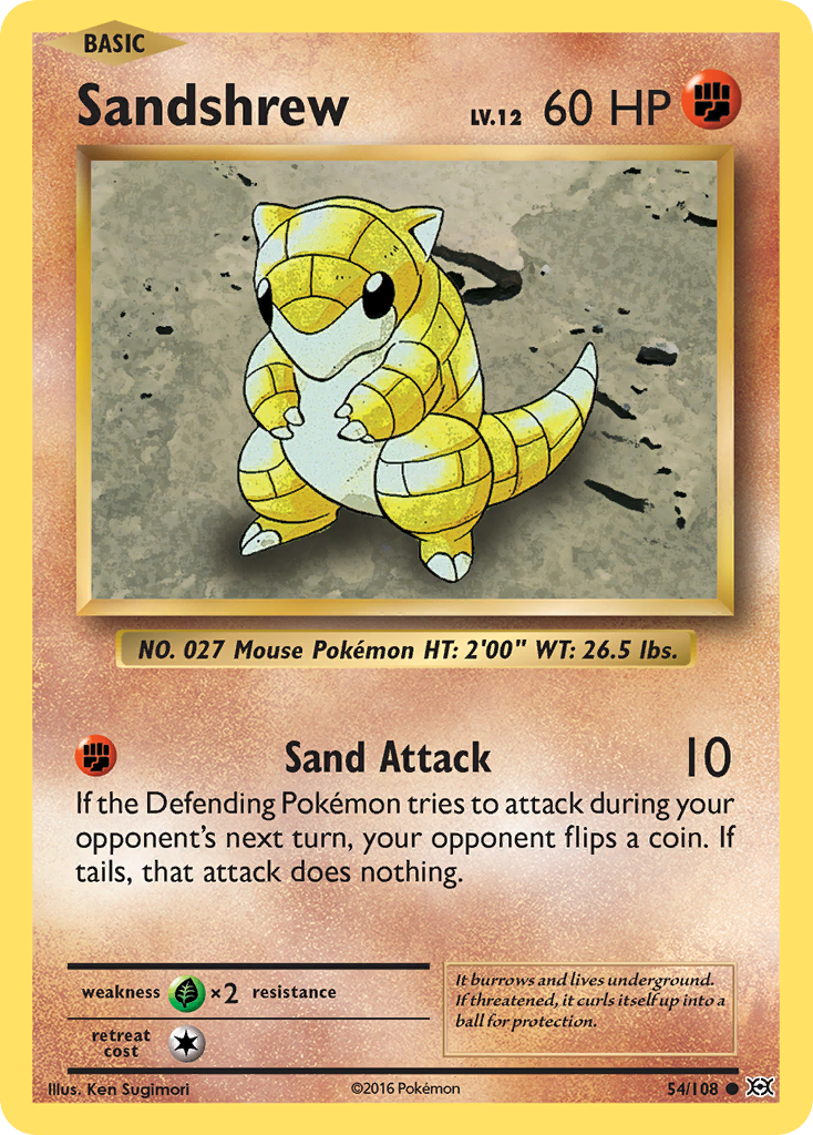 Sandshrew 54/108 Evolutions