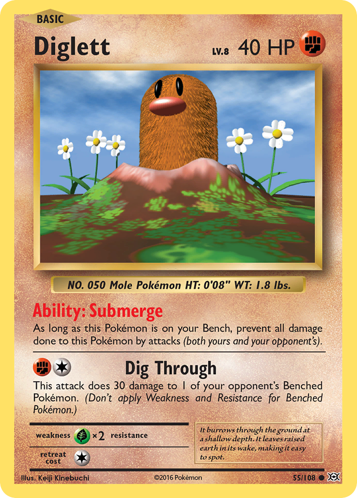 Diglett 55/108 Evolutions
