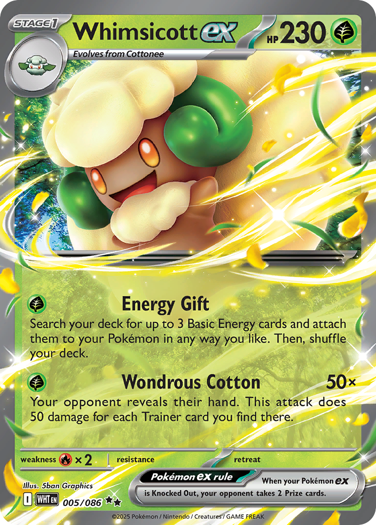 Whimsicott ex 5/86 White Flare