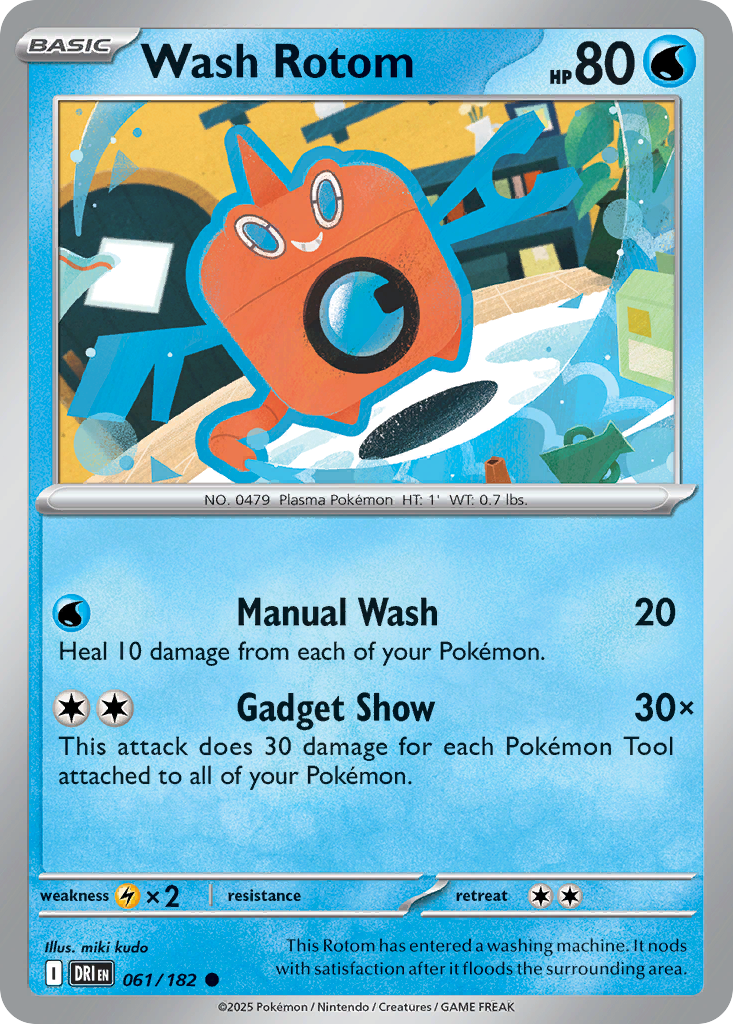 Wash Rotom 61/182 Destined Rivals