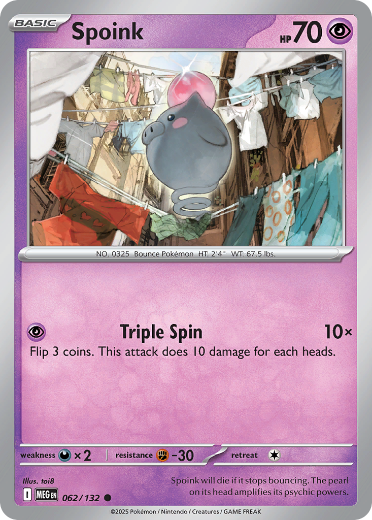 Spoink 62/132 Mega Evolution