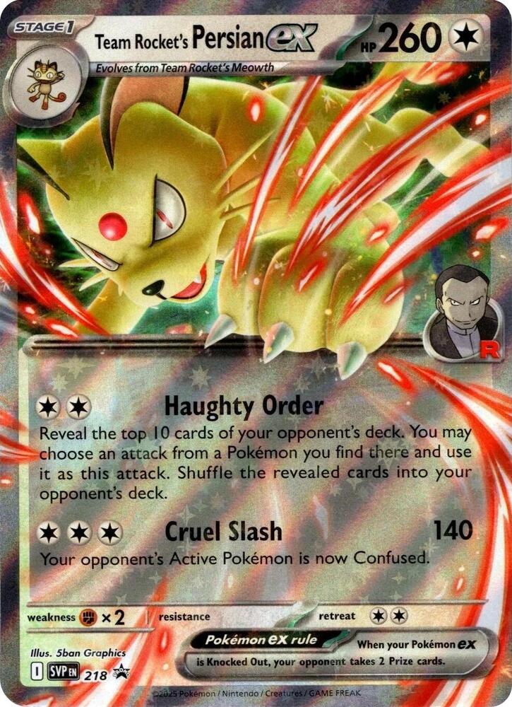 Persian EX 218/0 Scarlet & Violet Black Star Promos