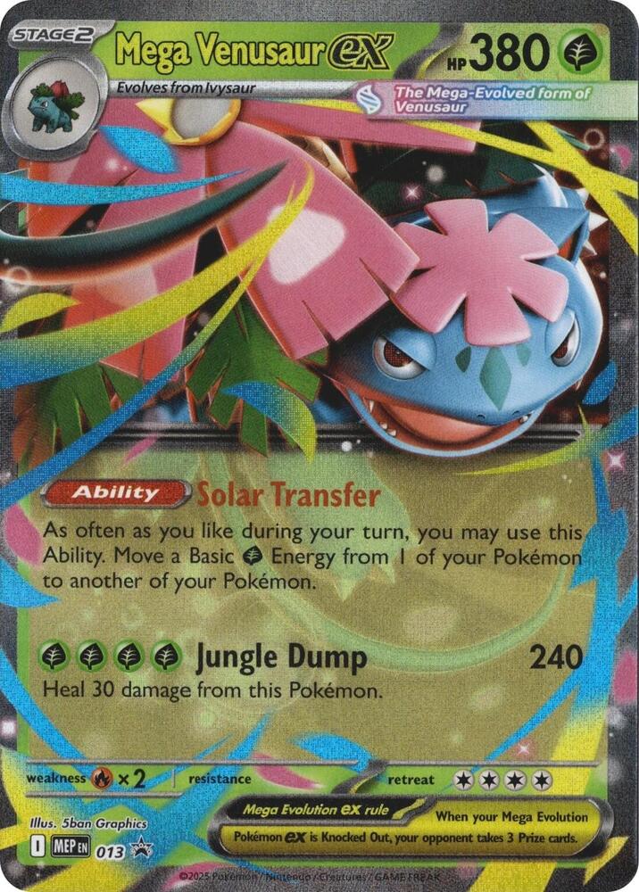 Mega Venusaur EX 013 Mega Evolution Black Star Promos