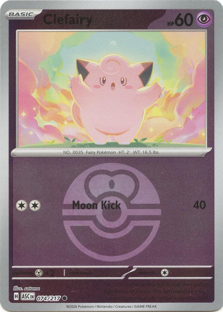 Clefairy 74/217 Ascended Heroes