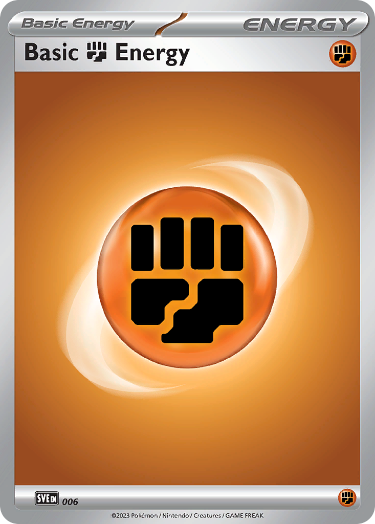 Basic Fighting Energy 6/16 Scarlet & Violet Energies