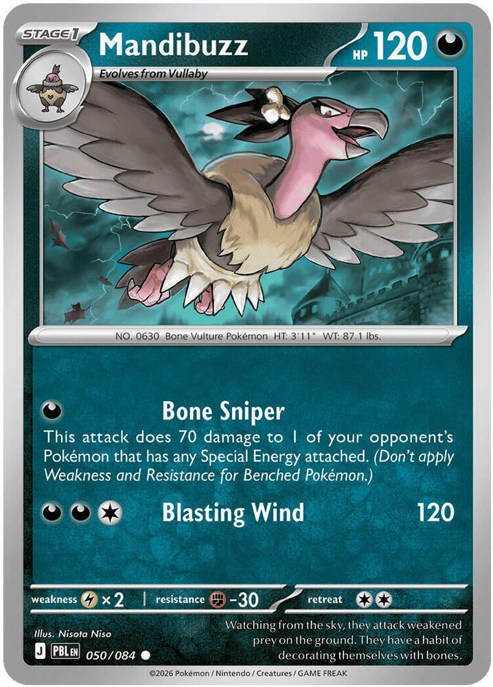 Mandibuzz 50/84 Pitch Black
