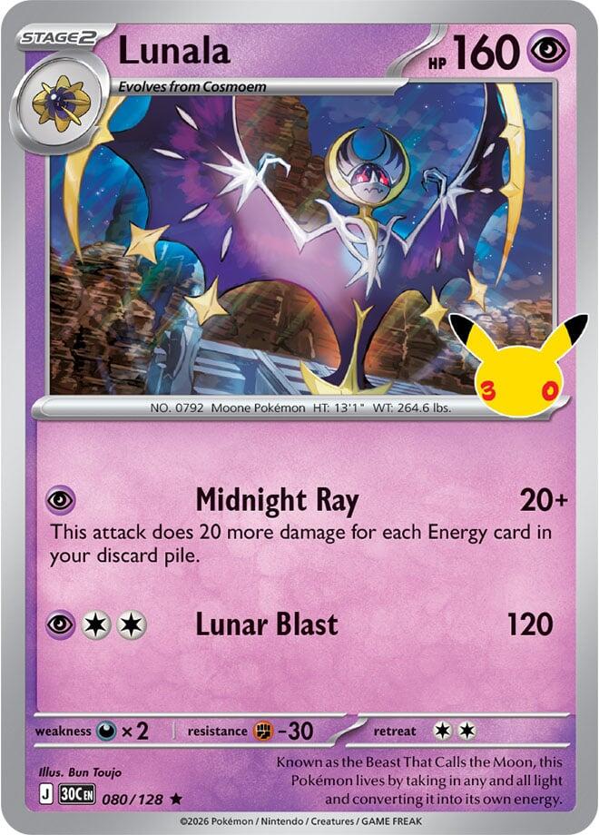 Lunala 80/128 30th Celebration