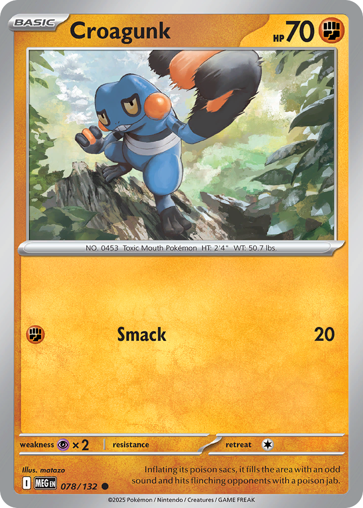 Croagunk 78/132 Mega Evolution