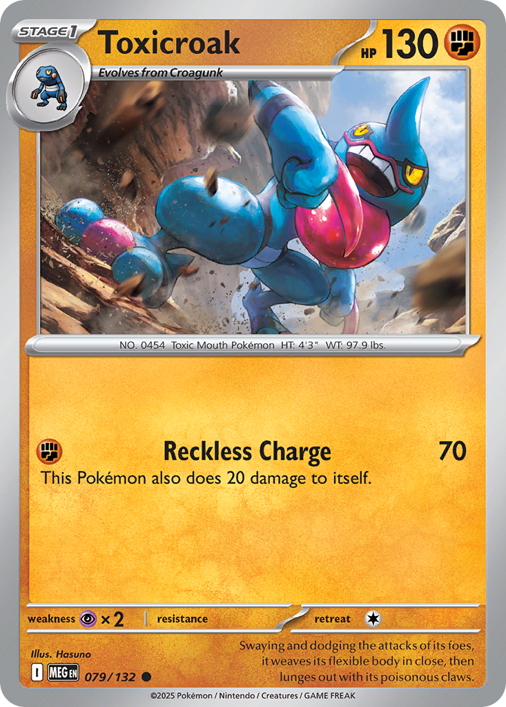 Toxicroak 79/132 Mega Evolution