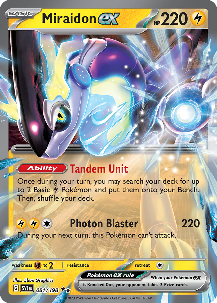 Miraidon ex 81/198 Scarlet & Violet